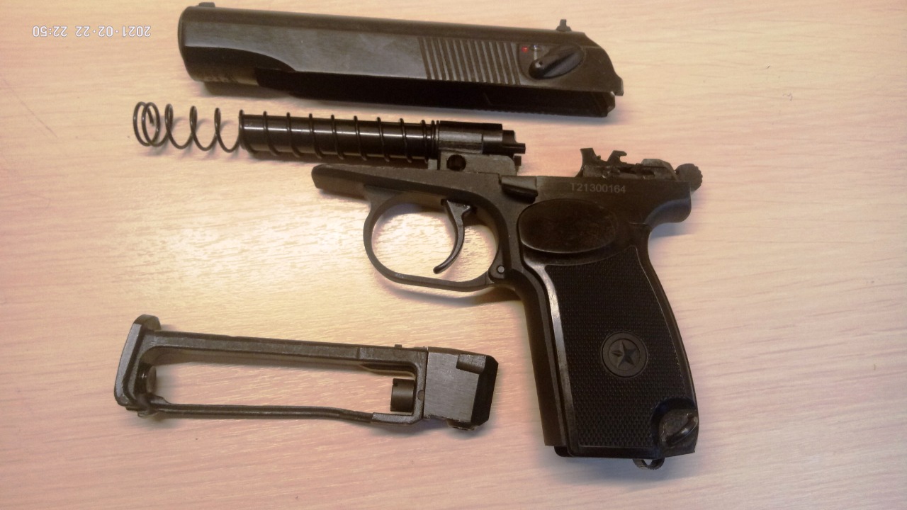 Пневматический пистолет Baikal МР-654К-32 (ПМ, черная рукоять) (84375)купить в Москве, СПБ, цена в интернет-магазине «Pnevmat24»