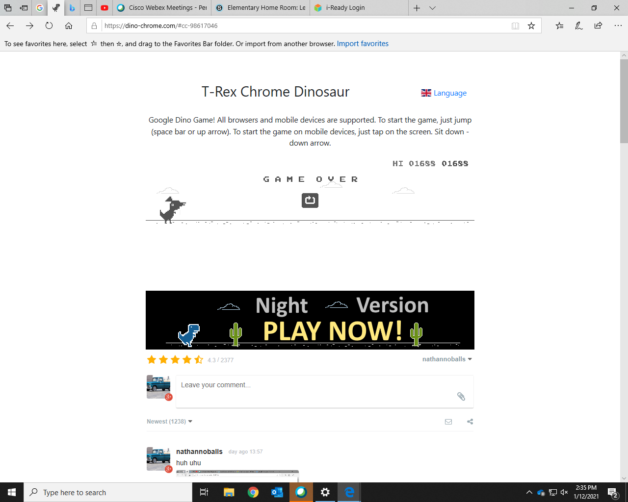 steve the donis no internet dinosaur game play now